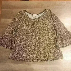 Michael Kors Womens Printed Shirt . Size L